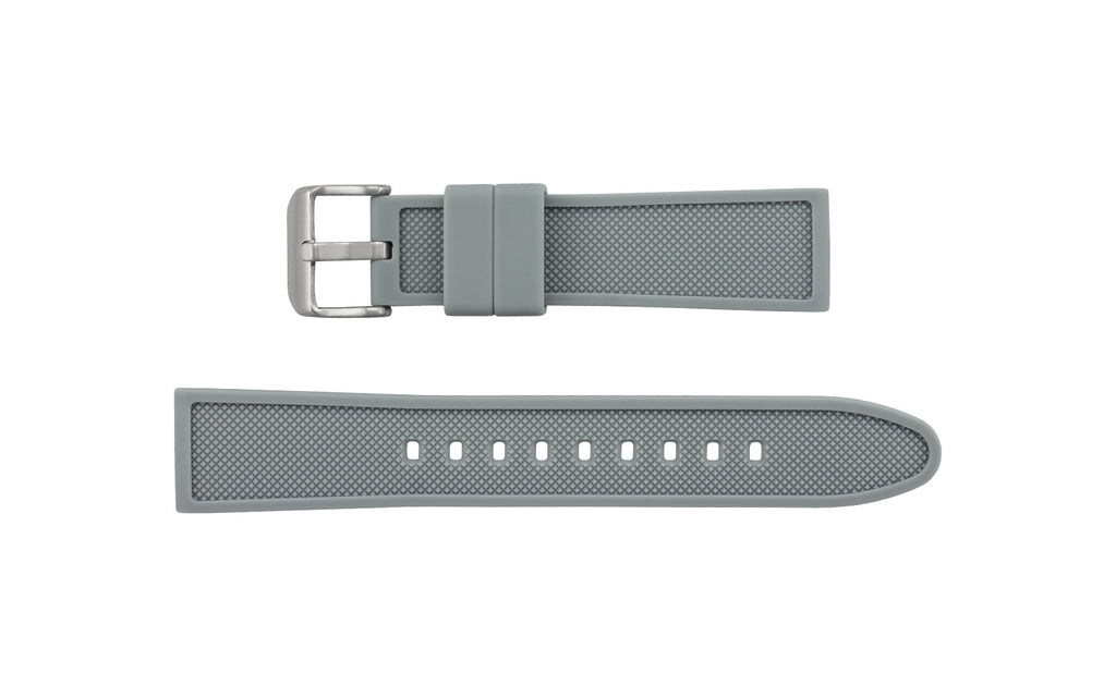 AWB Men's Gray Silicone Diver Watch Band