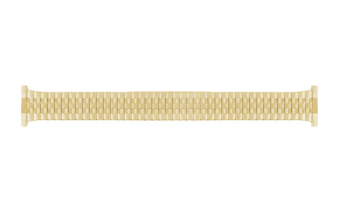Hadley Roma Women's Goldtone Dual Finish Metal Expansion Watch Band