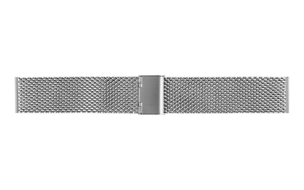Hadley-Roma Men's Stainless Steel Straight End Metal Mesh Bracelet Watch Band MB3846WSE