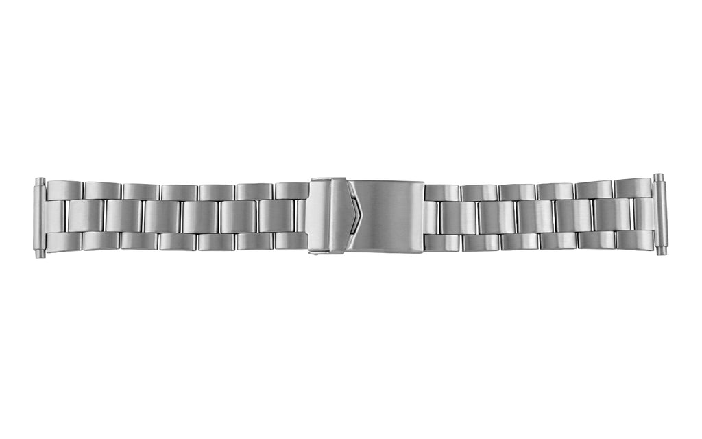 Hadley-Roma Men's Stainless Steel Rolex Oyster® Style Straight End Metal Bracelet Watch Band