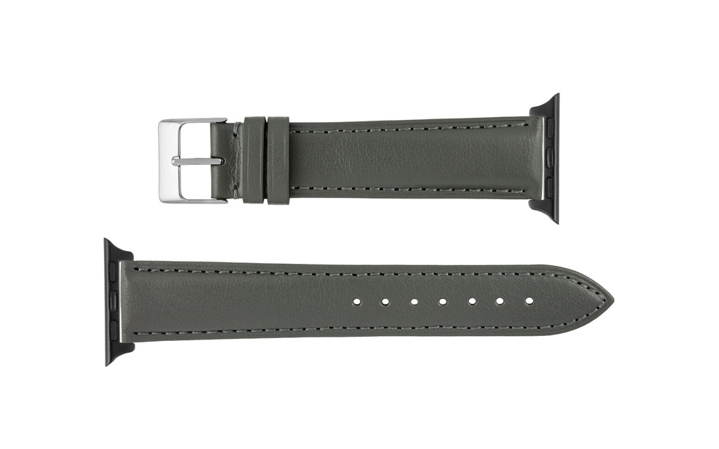 Apple Watch 38/40/41mm Strap - Gray Genuine Leather