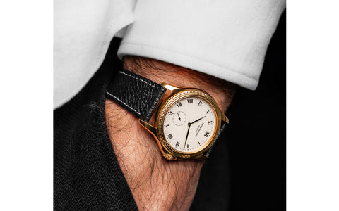 Bologna by HIRSCH - Men's Black Textured Calfskin Leather Watch Strap