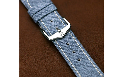 Fibre Plant by HIRSCH - Brushed Denim Vegan Sustainable Watch Strap *Limited Edition*