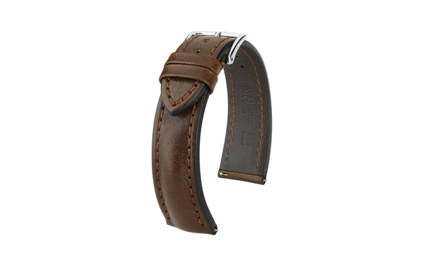 Lucca by HIRSCH - Men's Brown Calfskin Leather Watch Strap