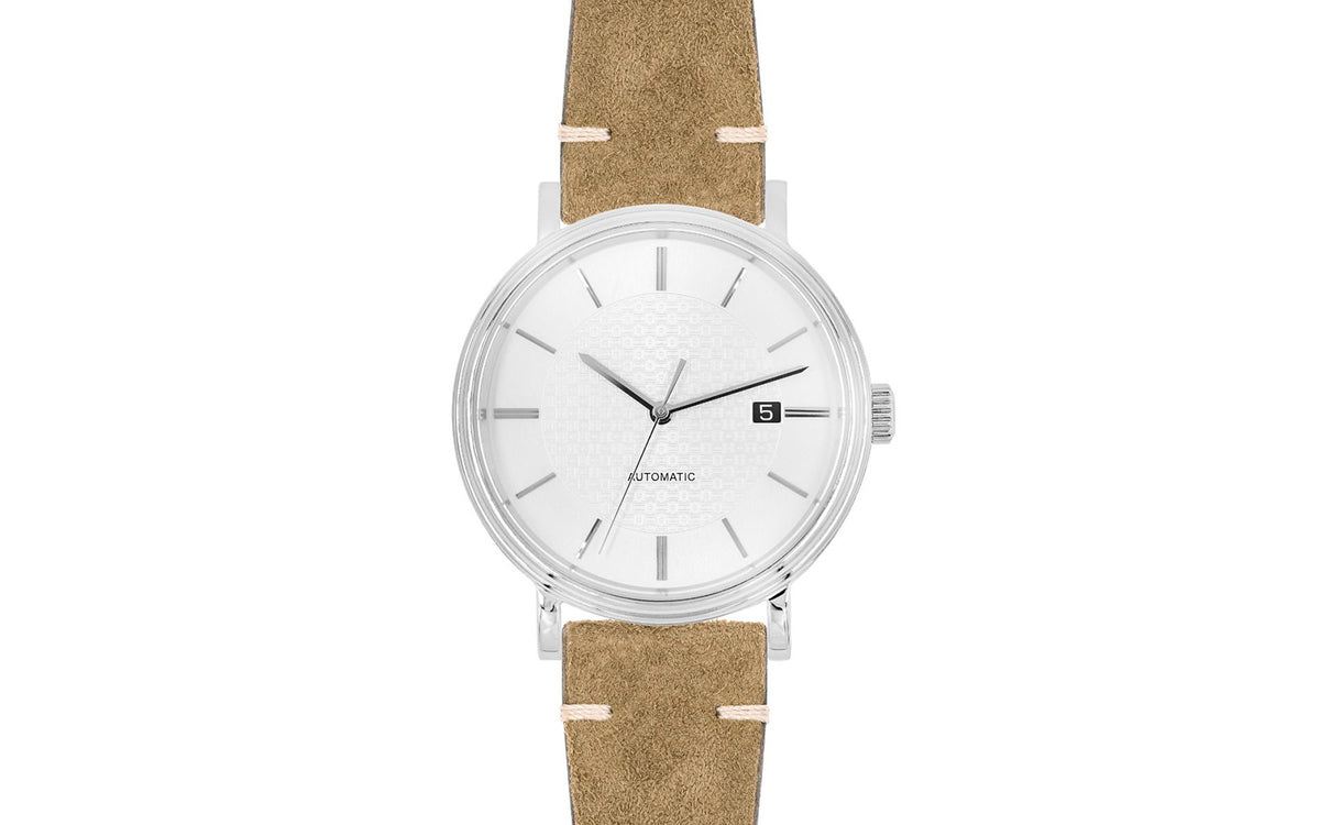 Serro by HIRSCH - Men&#39;s Tan Vintage Suede Watch Strap