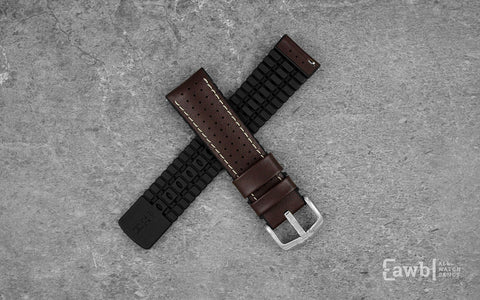 Apple Watch Strap - HIRSCH Tiger Brown Calfskin Performance