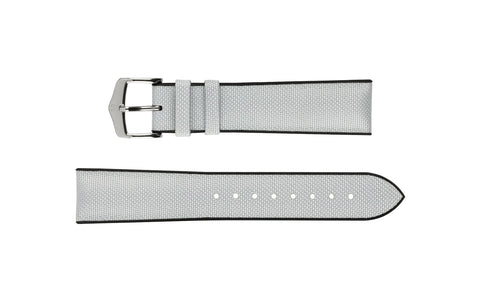 Arne by HIRSCH - Grey Sailcloth Effect Performance Watch Strap
