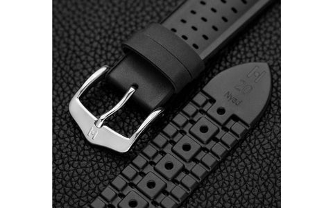Nyad by HIRSCH - Black Caoutchouc Rubber Performance Watch Strap