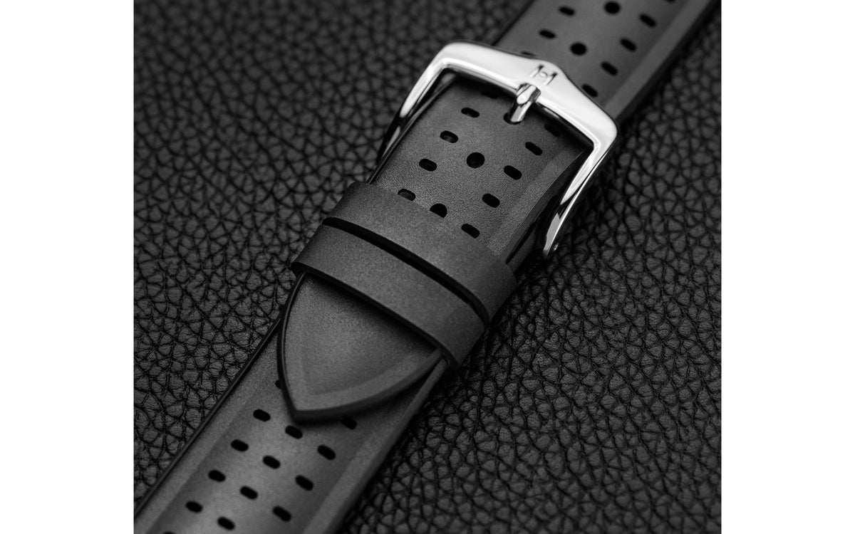 Nyad by HIRSCH - Black Caoutchouc Rubber Performance Watch Strap
