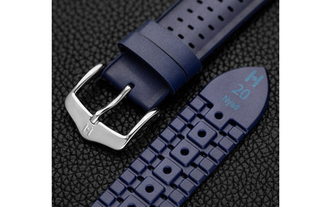 Nyad by HIRSCH - Blue Caoutchouc Rubber Performance Watch Strap