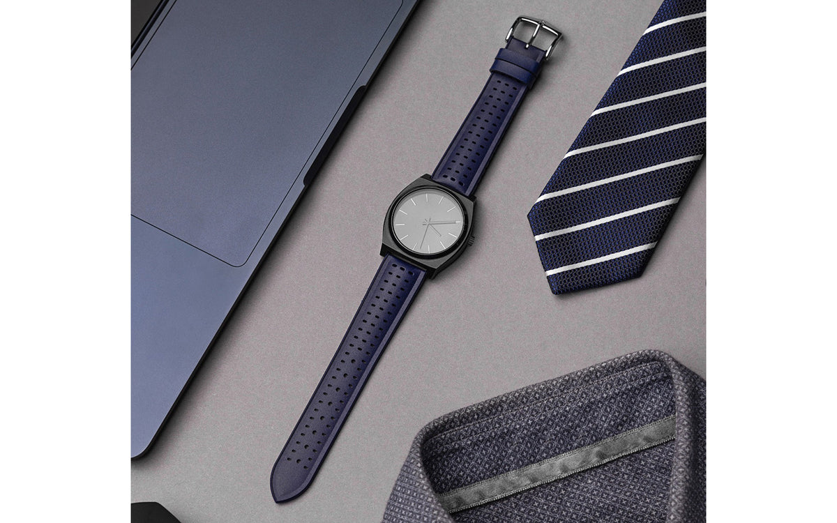 Nyad by HIRSCH - Blue Caoutchouc Rubber Performance Watch Strap