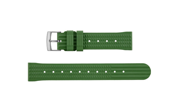AWB Olive Waffle Style FKM Rubber Watch Strap