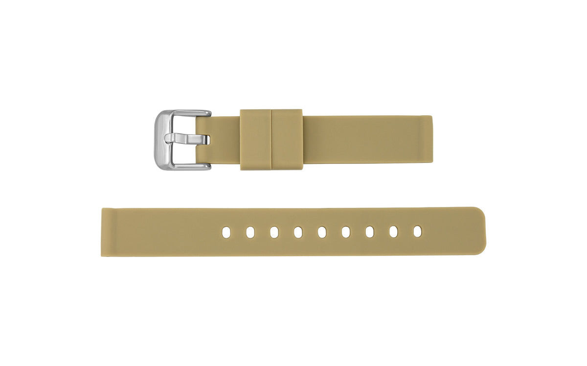 AWB Women&#39;s Beige Smooth Silicone Watch Band
