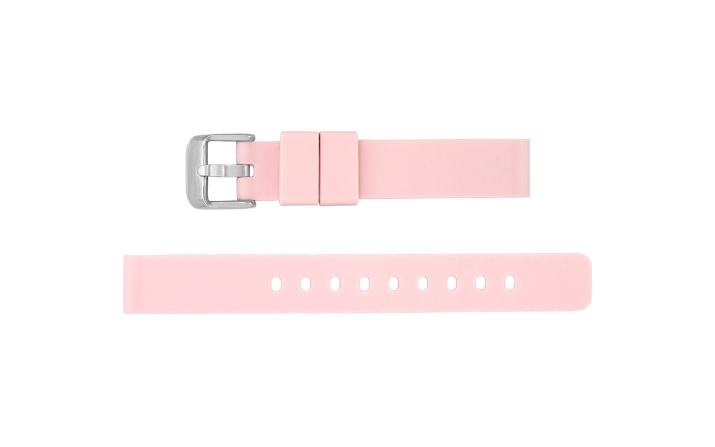 AWB Women's Rose Pink Smooth Silicone Watch Band