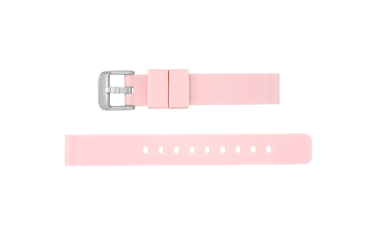 AWB Women&#39;s Rose Pink Smooth Silicone Watch Band