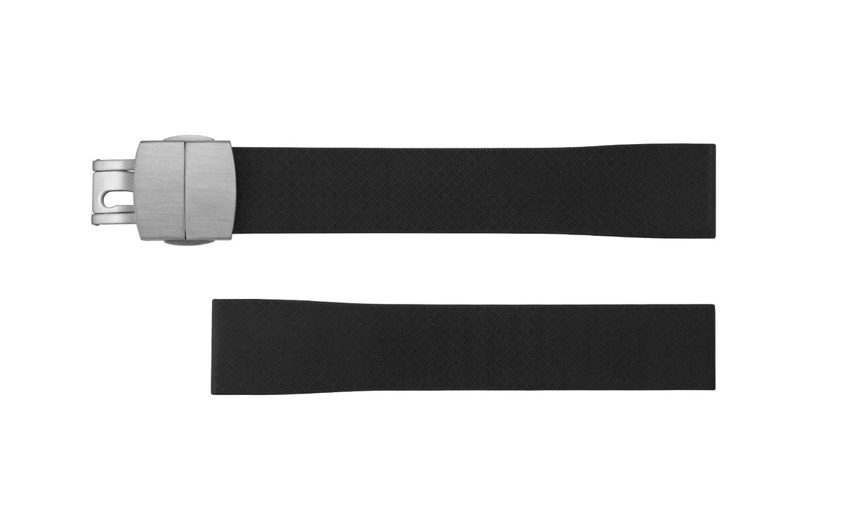 AWB Black Cut-to-Size CTS FKM Rubber Watch Strap