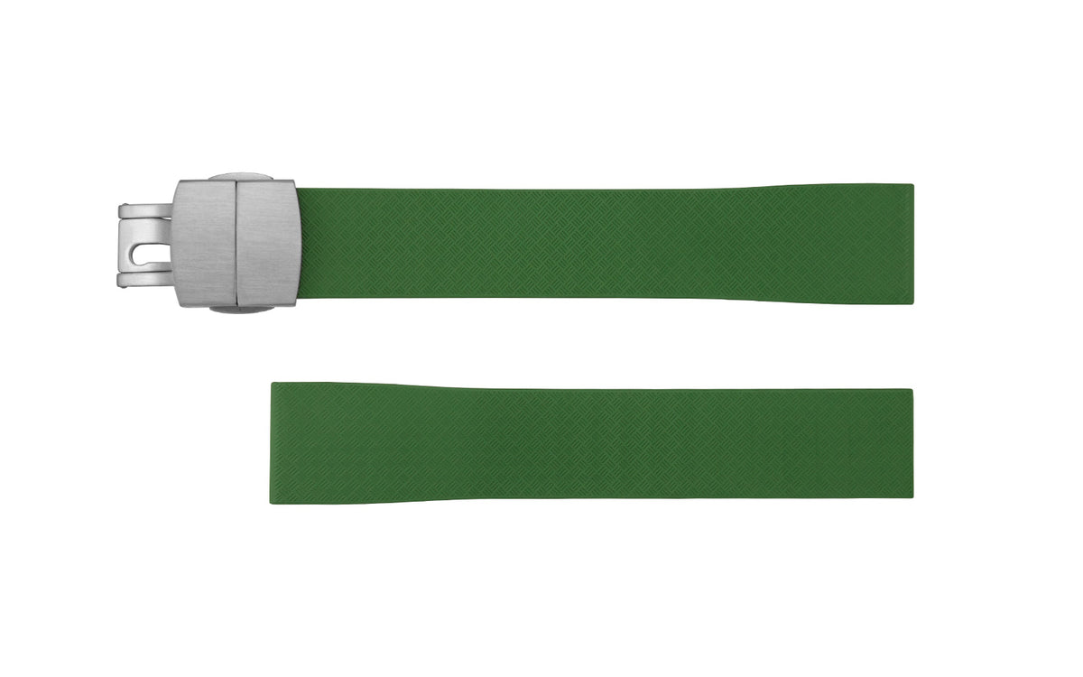 AWB Green Cut-to-Size CTS FKM Rubber Watch Strap