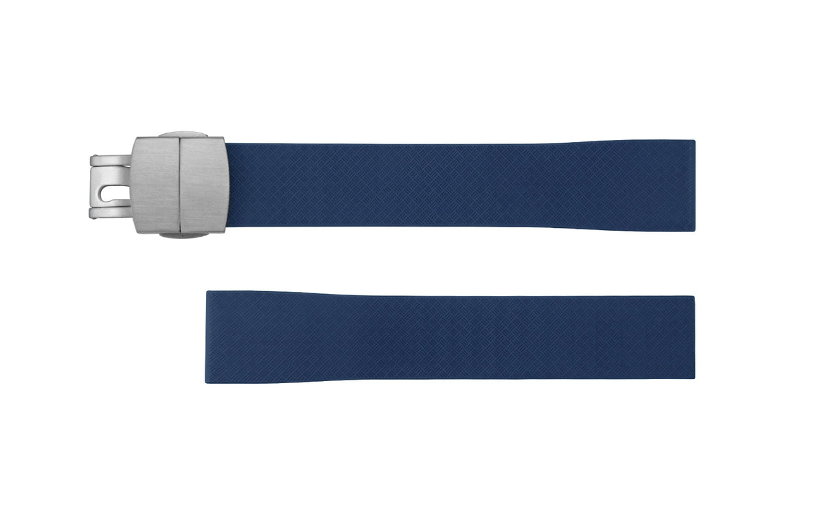 AWB Navy Cut-to-Size CTS FKM Rubber Watch Strap