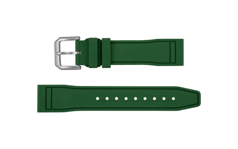AWB Olive Pilot Style FKM Rubber Watch Strap