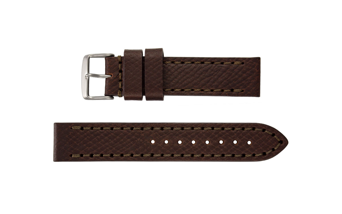 AWB Men&#39;s Brown Horween Leather Watch Strap