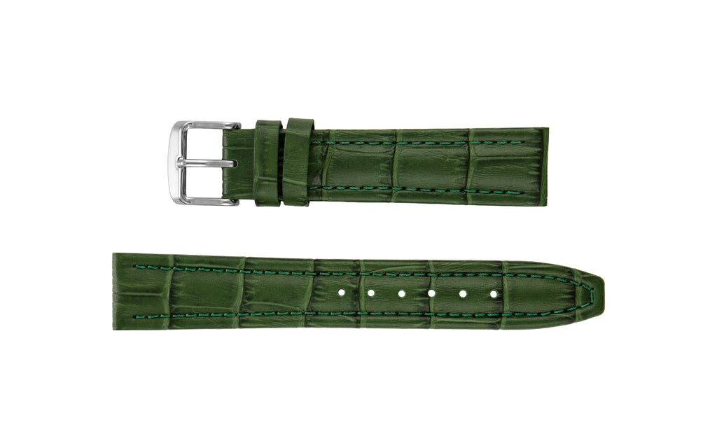 AWB Men's Green Alligator Grain Leather Watch Strap