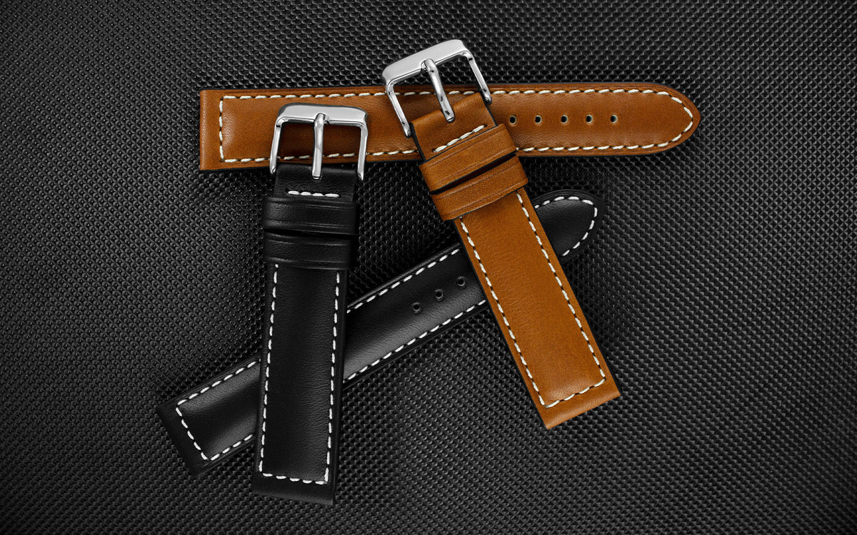 Speedy Racing Cognac Leather Strap (Brown Stitching) - Watch-Collectors
