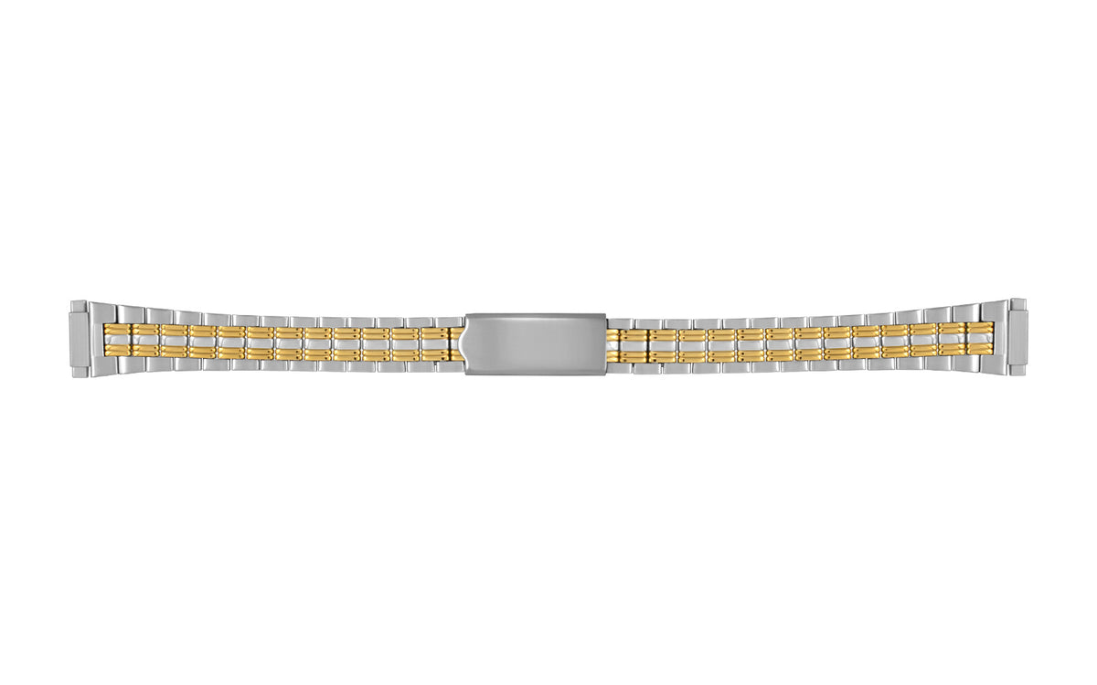 Hadley Roma Women&#39;s Two Tone Metal Bracelet Watch Band
