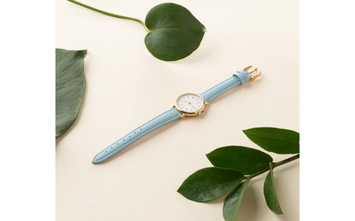 Hadley Women's Carolina Blue Microfiber Vegan Watch Strap