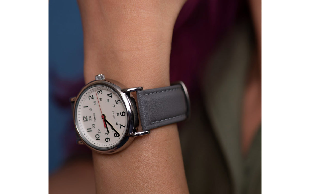 Hadley Women's Gray Microfiber Vegan Watch Strap