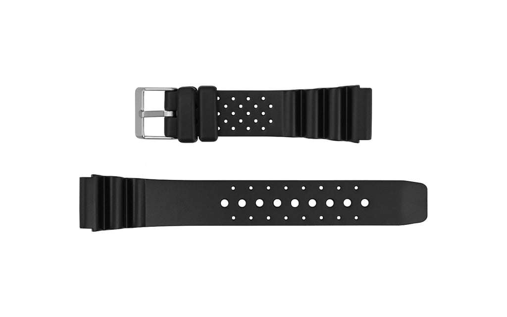AWB Men's Black PVC Rubber Triathlon® Style Watch Band