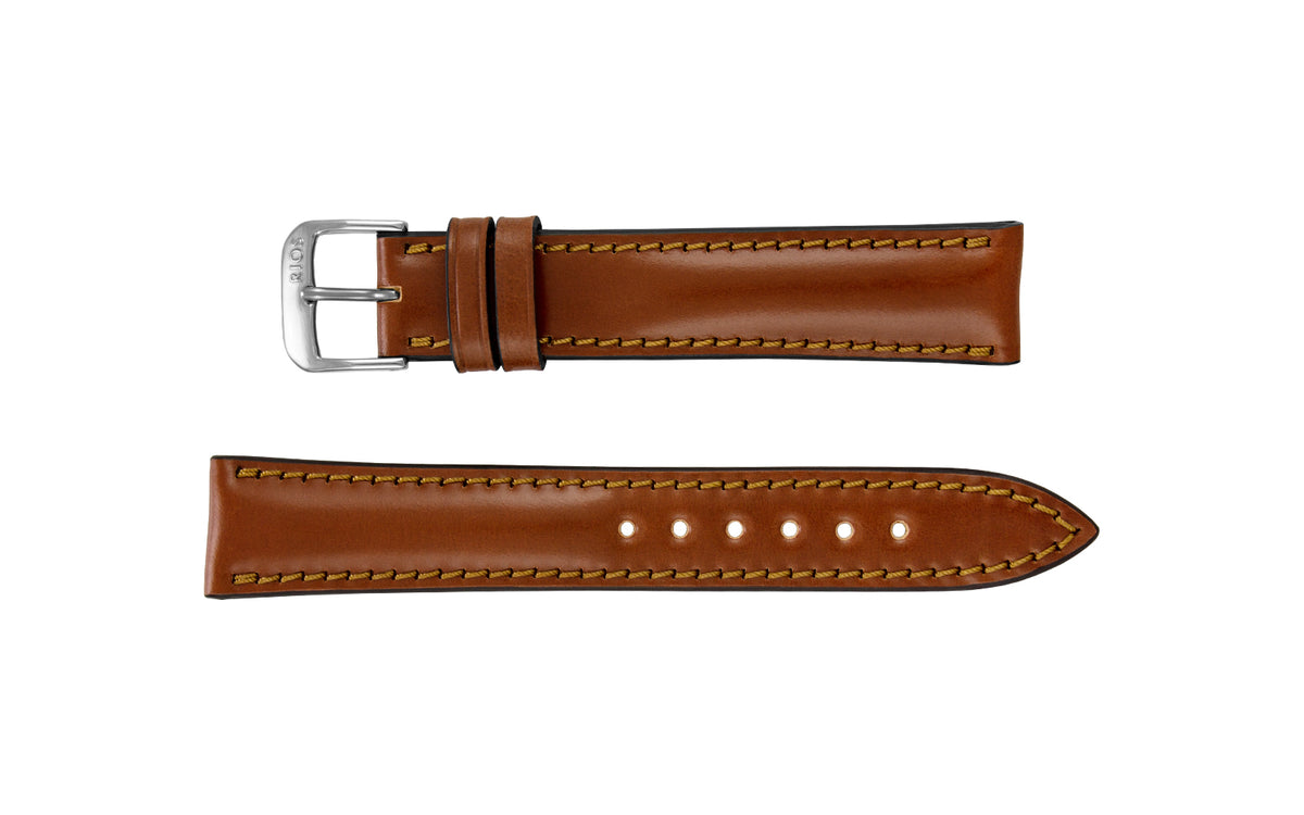 RIOS1931 Chicago - Men&#39;s Cognac Shell Cordovan Leather Watch Strap