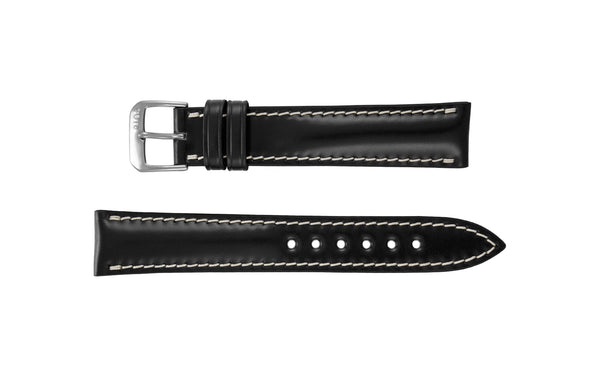 RIOS1931 New York - Men's Black Shell Cordovan Leather Watch Strap