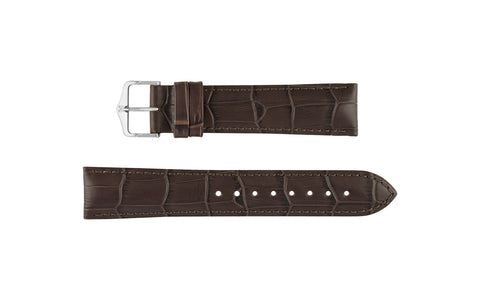 Duke by HIRSCH - Women's Brown Alligator Grain Leather Watch Strap