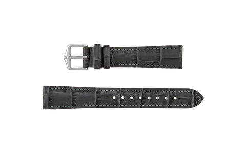 Duke by HIRSCH - Women's Gray Alligator Grain Leather Watch Strap