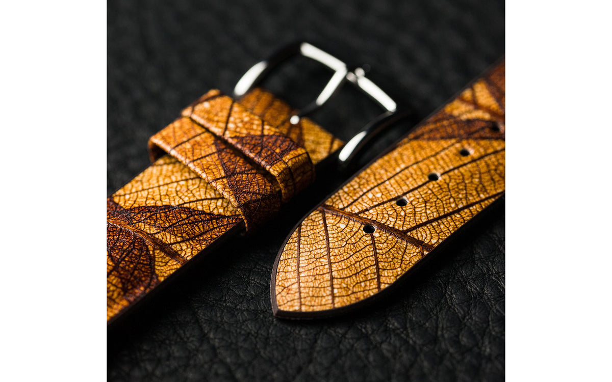 Leaf by HIRSCH - Brown Vegan Performance Watch Strap