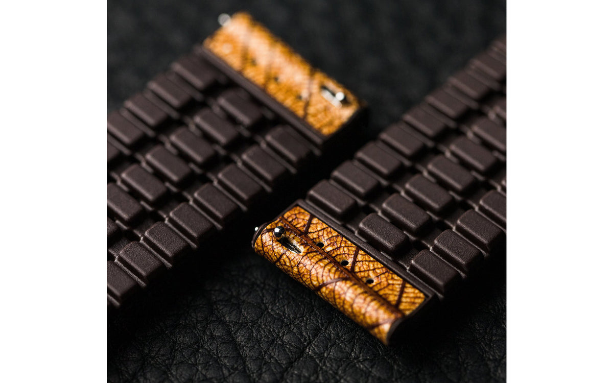 Leaf by HIRSCH - Brown Vegan Performance Watch Strap