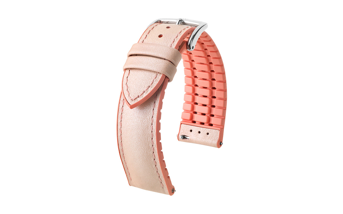 Lindsey by HIRSCH - Rose Italian Calfskin Performance Watch Strap