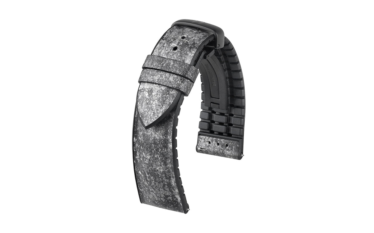 Stone by HIRSCH - Gray Slate Vegan Performance Watch Strap