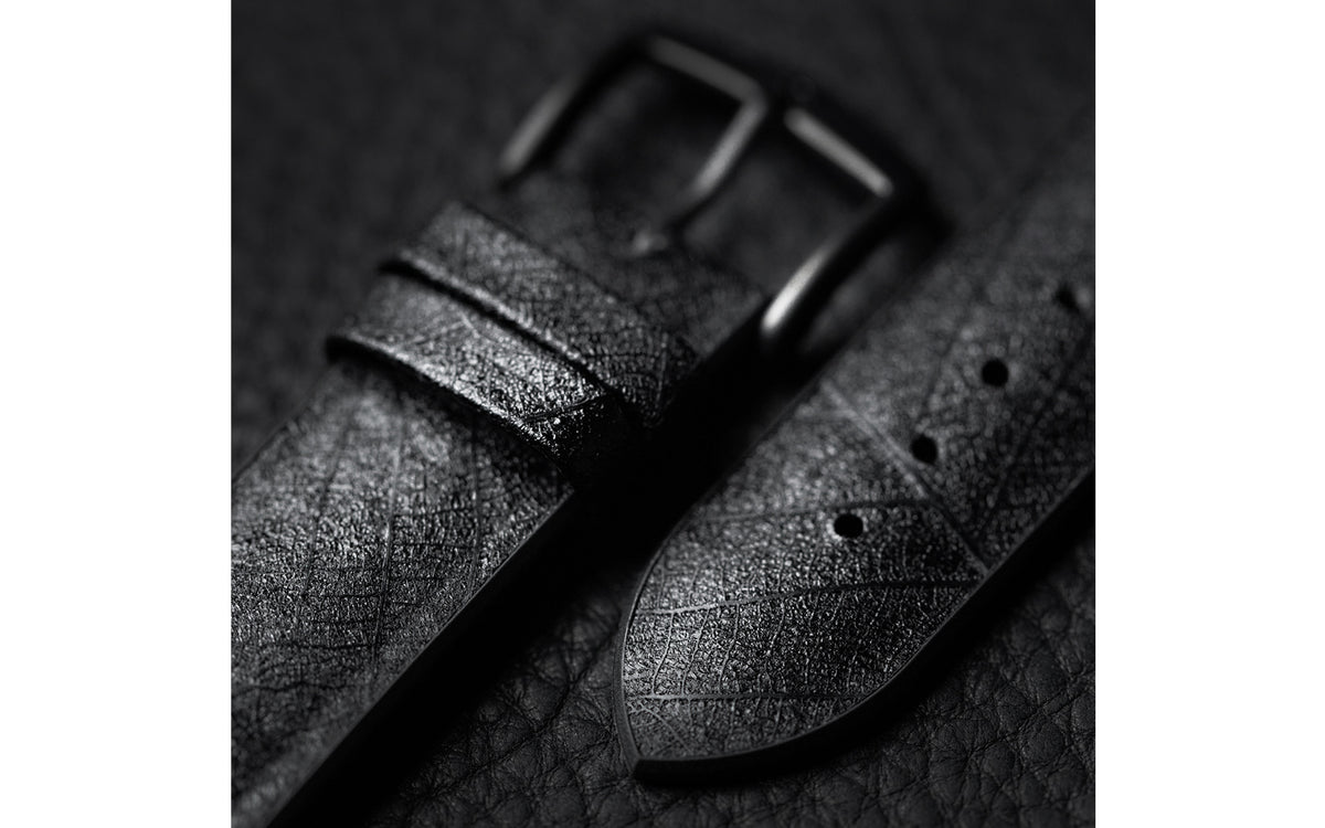 Leaf by HIRSCH - Black Vegan Performance Watch Strap
