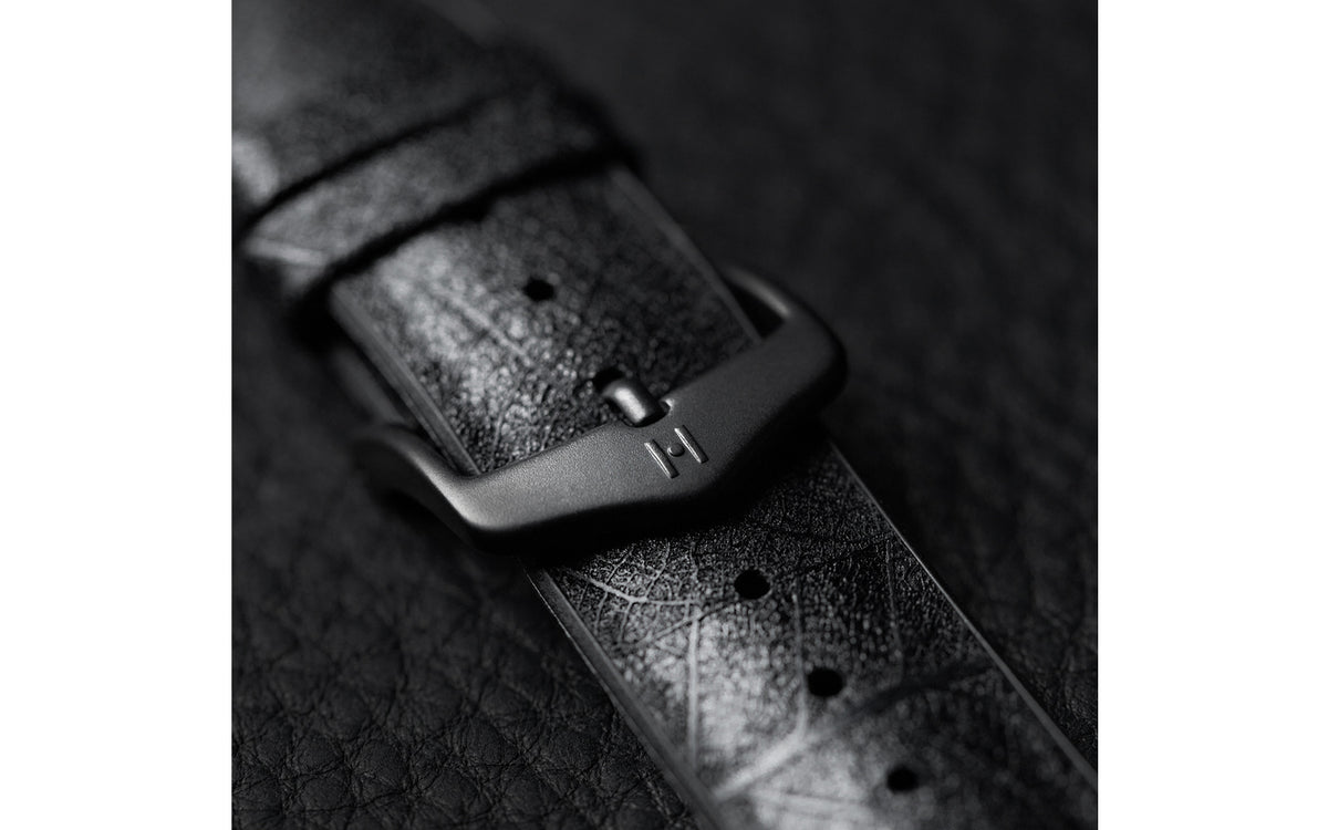 Leaf by HIRSCH - Black Vegan Performance Watch Strap