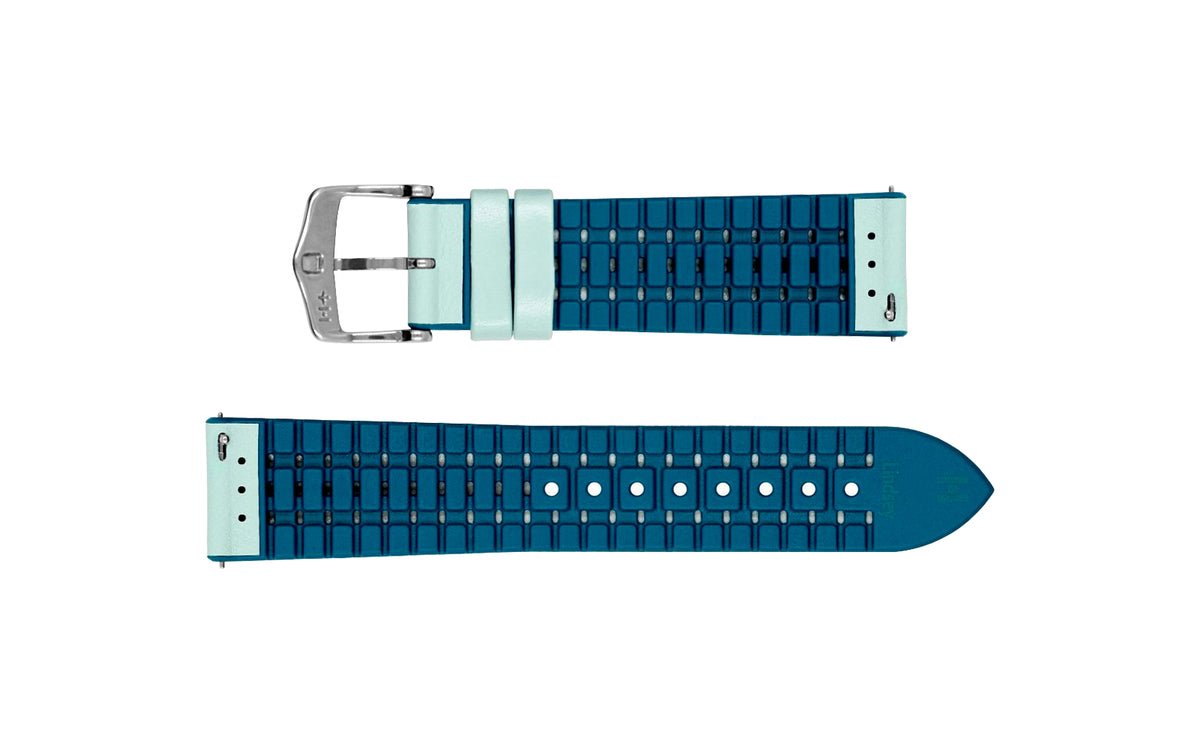 Lindsey by HIRSCH - Blue Italian Calfskin Performance Watch Strap