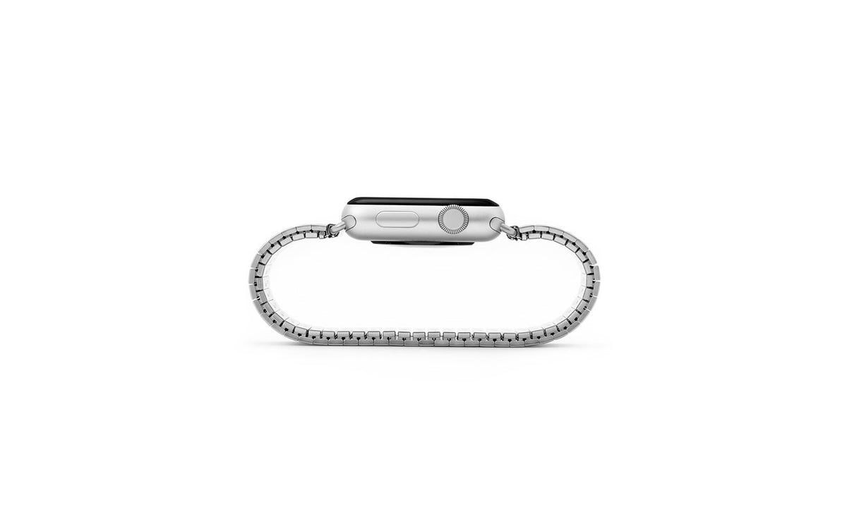 Apple Watch 42mm Band - Speidel Silvertone Stainless Steel Expansion