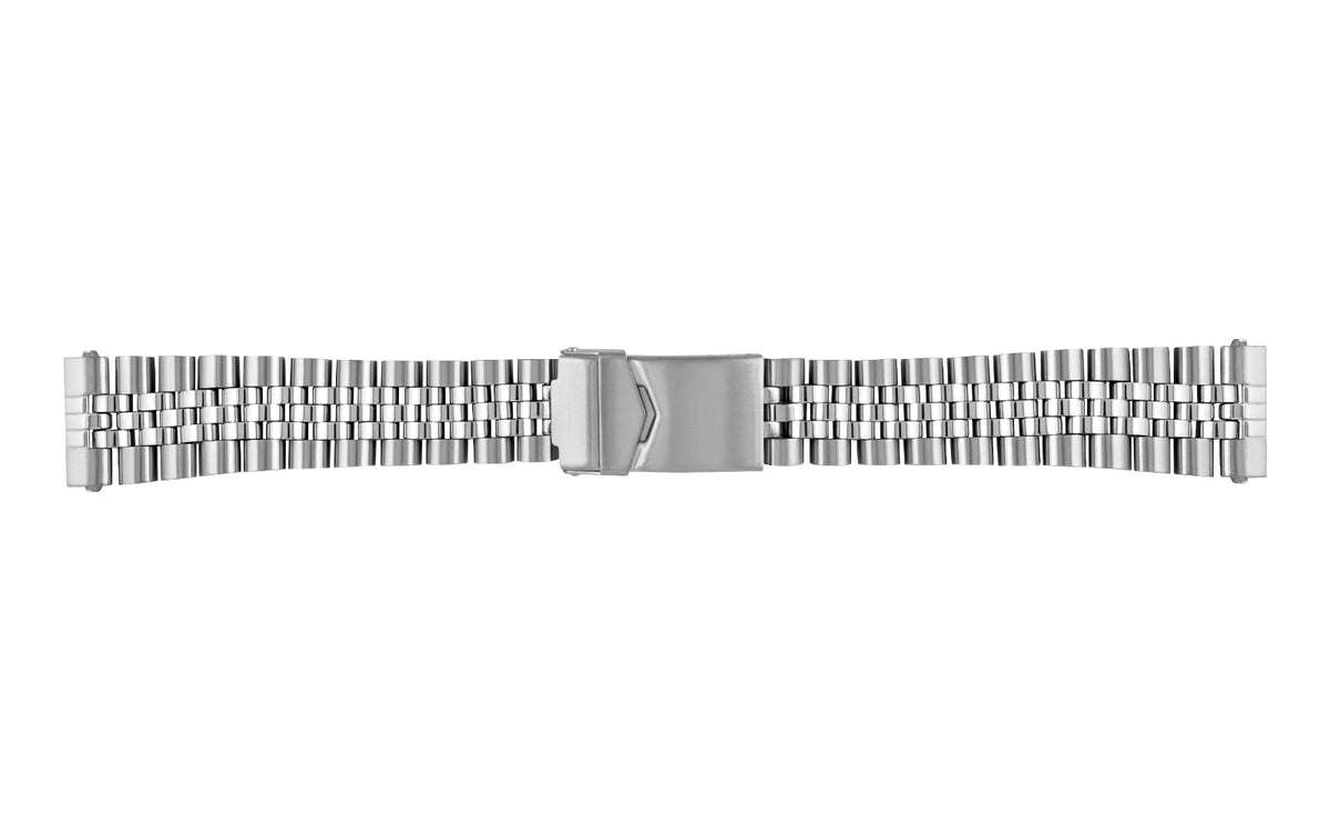 Rolex Compatible Steel Polished Black Metal Replacement Watch Band Strap Butterfly Clasp #5056