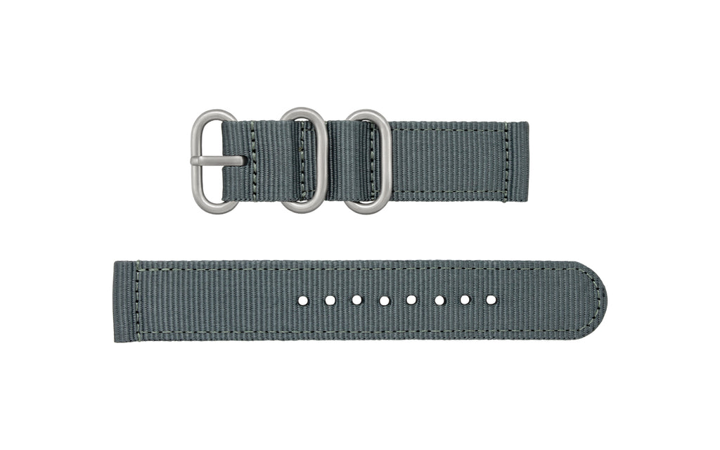 AWB Gray Two-Piece Ballistic Nylon Military Style Watch Strap