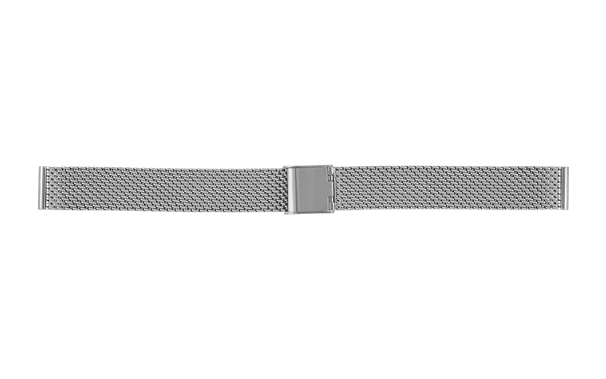 AWB Steel Series - Women&#39;s Silvertone Metal Mesh Watch Band