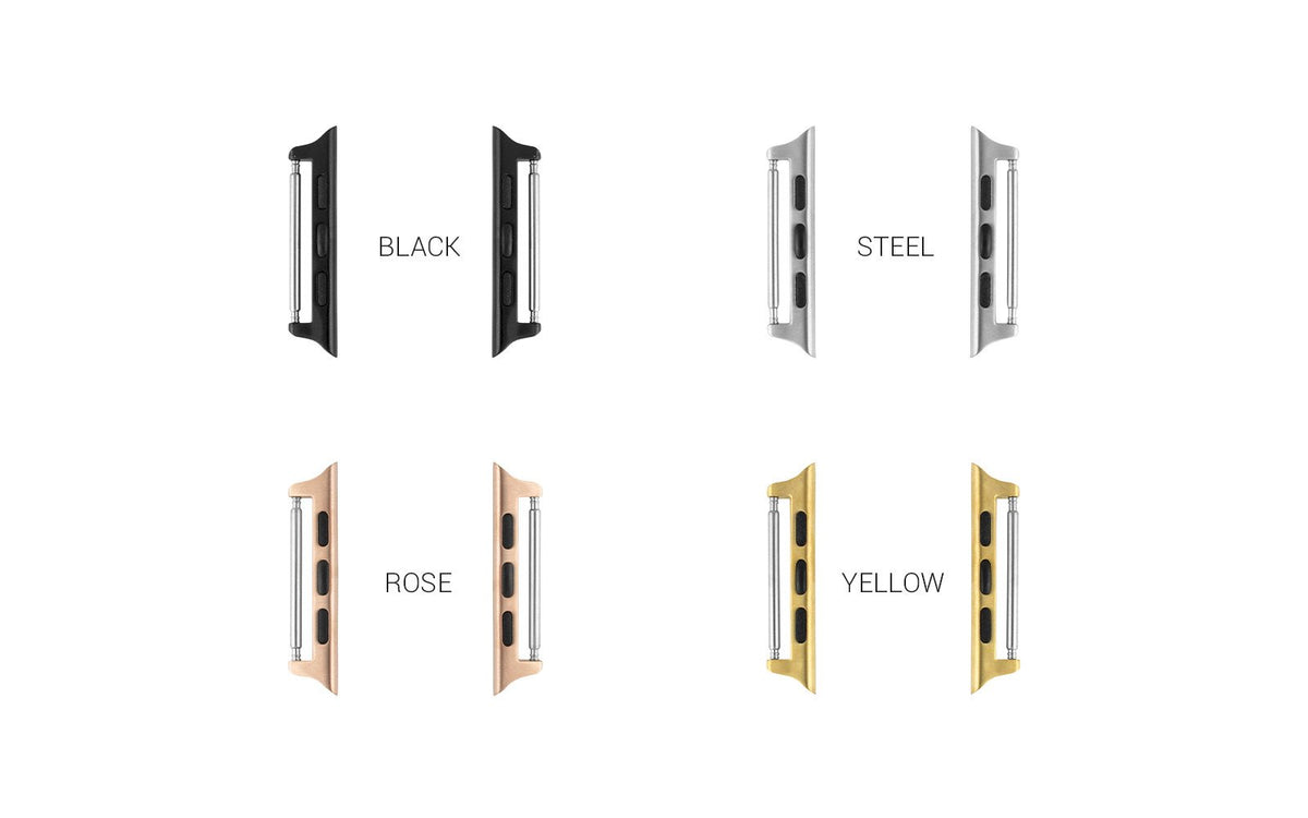 Apple Watch 42mm Replacement Strap by Hadley-Roma, Black/White Genuine Kevlar APP848