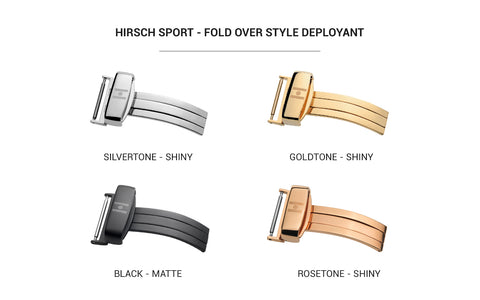 Arne by HIRSCH - Black Textured Sports Leather Performance Watch Strap