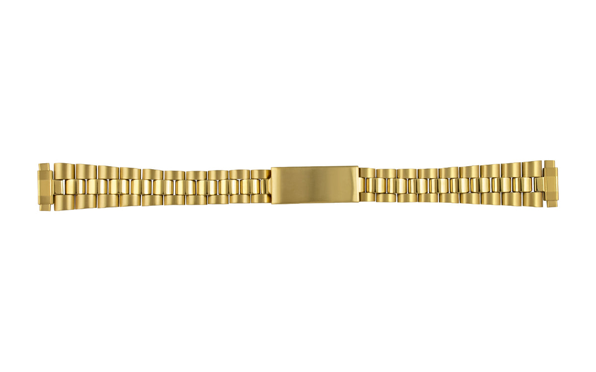 Hadley Roma Women&#39;s Goldtone Rolex President® Style Metal Bracelet Watch Band