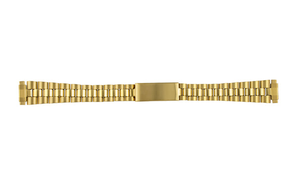 Hadley Roma Women's Goldtone Rolex President® Style Metal Bracelet Watch Band