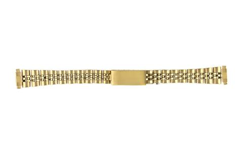 Hadley-Roma Women's Goldtone Rolex Jubilee® Style Metal Bracelet Watch Band